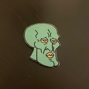 Handsome Squidward Iron On Patch